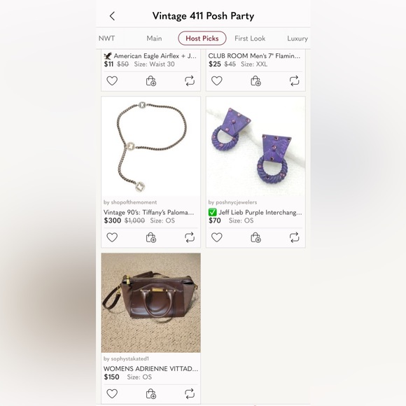 🎉🎉HOST PICK🎉🎉Jeff Lieb Purple Interchangeable Earrings - Picture 9 of 9